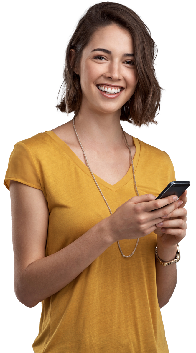 Happy school administrator using School Conference Go